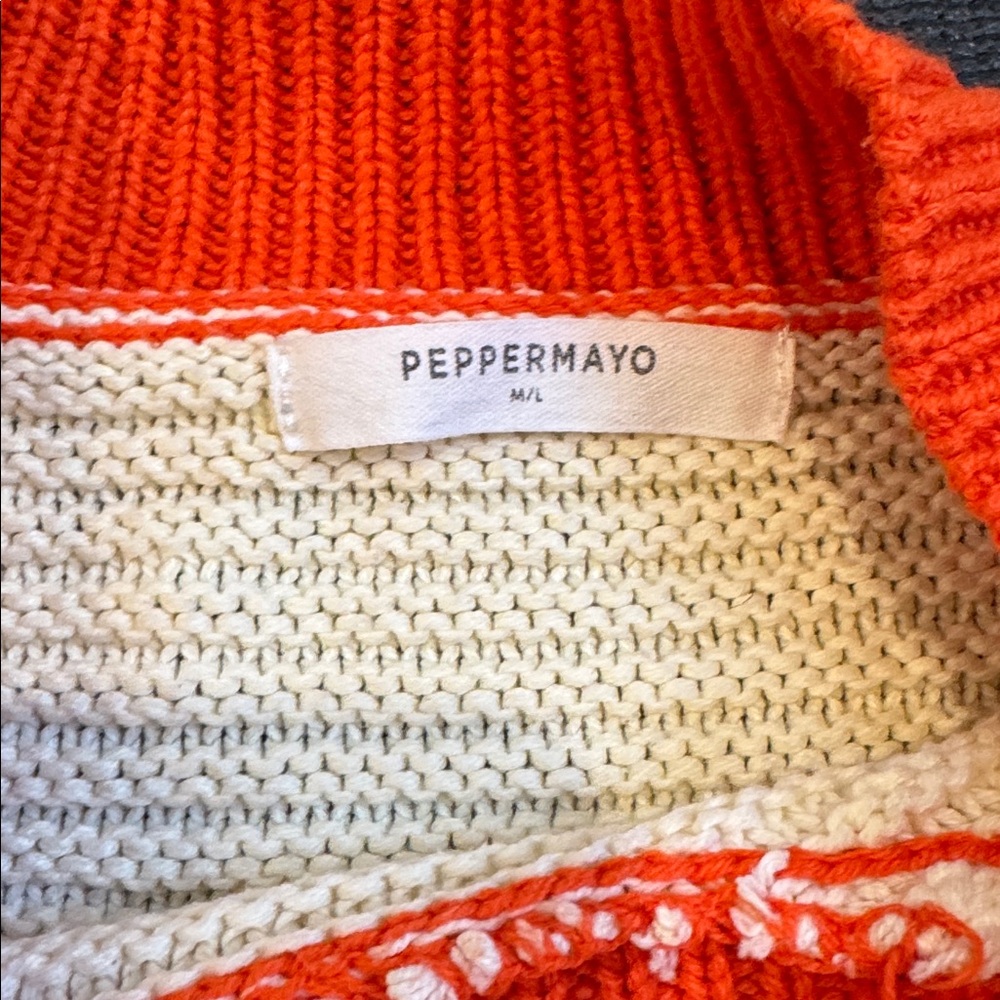 Peppermayo Multicolor Patchwork Turtleneck Sweater - image 2